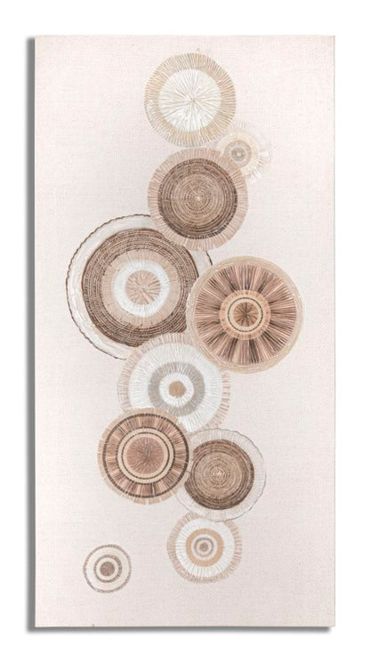 Schilderij Printing/painting Circly With Application -b- 50×3,2×100 cm