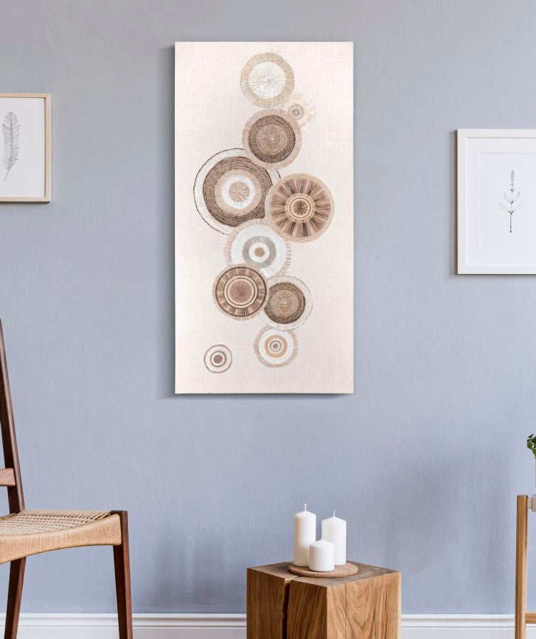 Schilderij Printing/painting Circly With Application -b- 50×3,2×100 cm