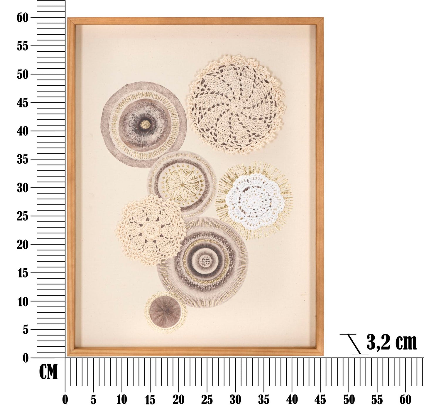 Schilderij Circly With Application Circly 45×3,2×60 cm