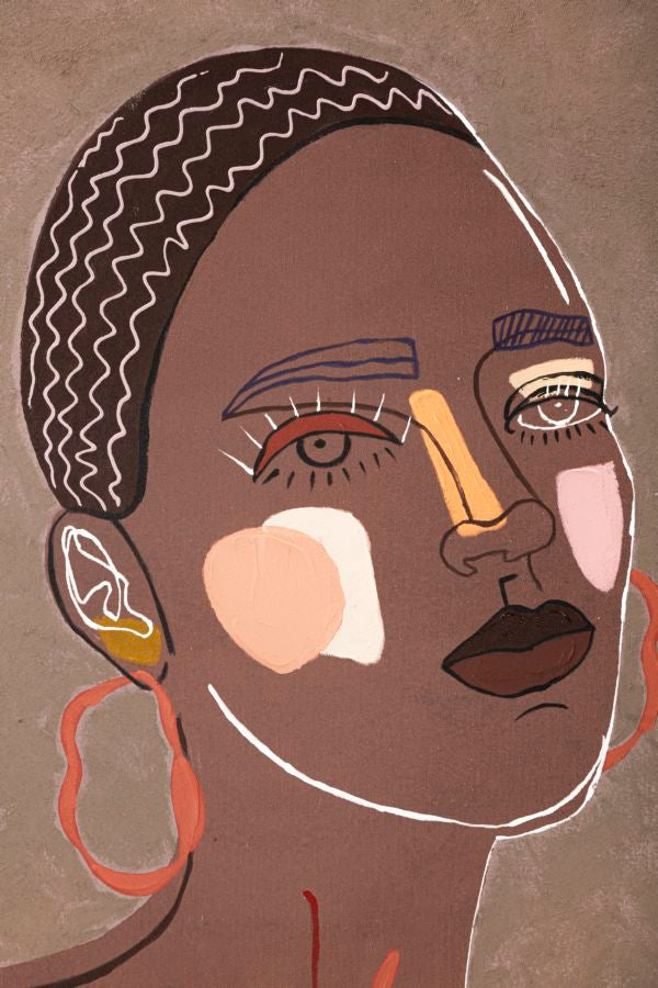 Schilderij Tribal -a- 80×2,8×100 cm