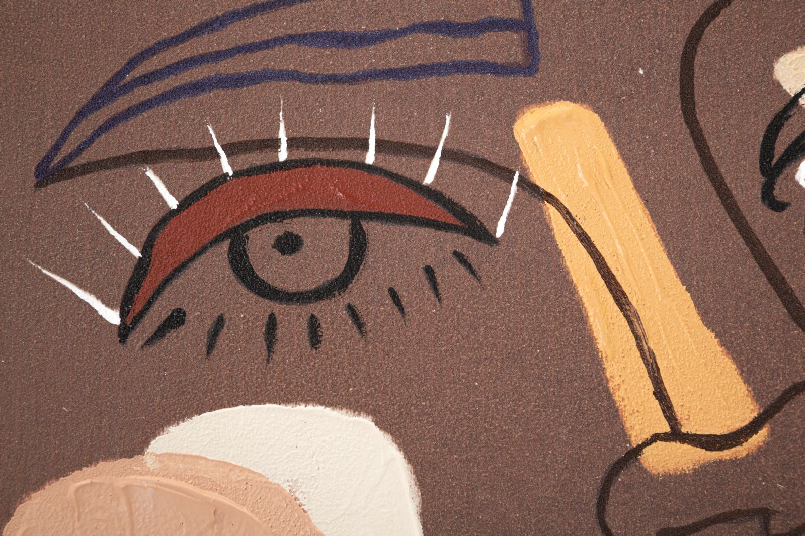 Schilderij Tribal -a- 80×2,8×100 cm