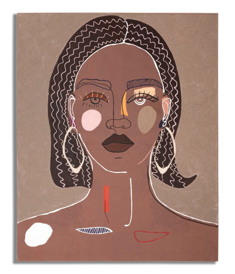 Schilderij Tribal -a- 80×2,8×100 cm