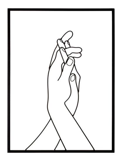 Wandpaneel Simply Hands 40×1×55 cm