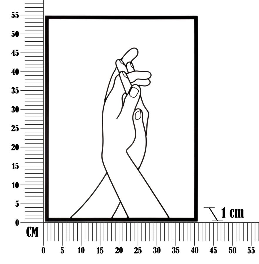 Wandpaneel Simply Hands 40×1×55 cm