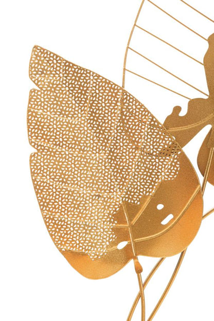 Wandpaneel Autumn Leaf Gold 53×4×84,5 cm