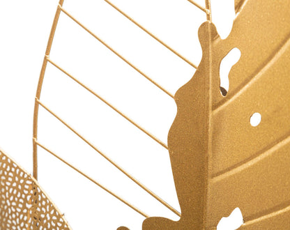 Wandpaneel Autumn Leaf Gold 53×4×84,5 cm