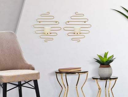 Wandkandelaar Alid Wall Candle Holder Set 2 Pcs 33×10×34 cm