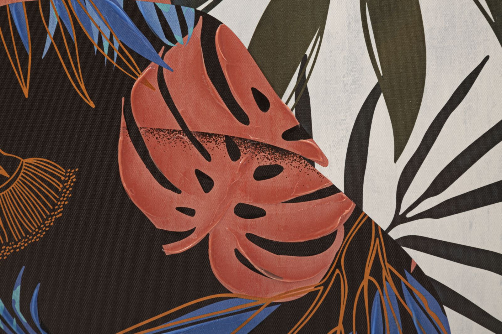 Schilderij Printing/painting Lady Jungle -b- 80×2,8×120 cm
