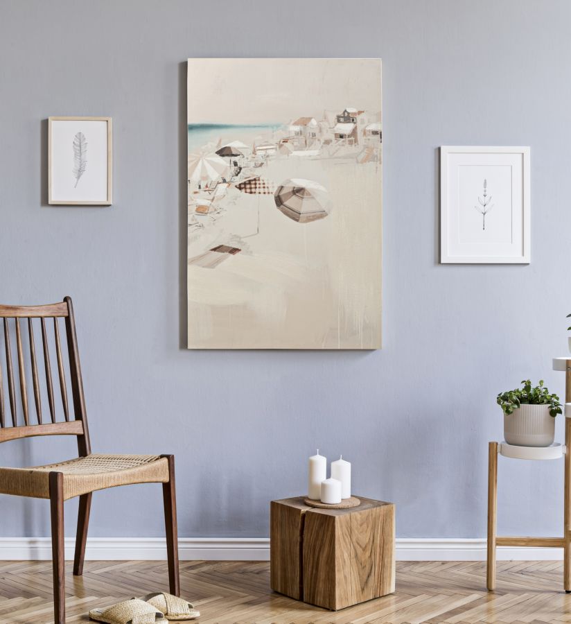 Schilderij Printing/painting Beach -b- 80×3×120 cm