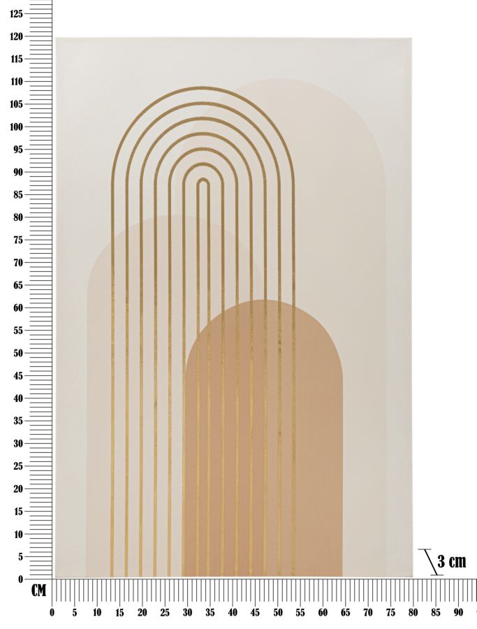 Schilderij Printing/painting Shine -a- 80×3×120 cm