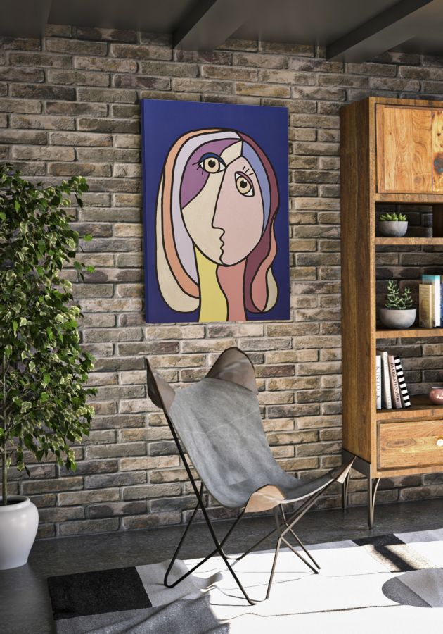 Schilderij Printing/painting Double Face Large -b- 80×3×120 cm