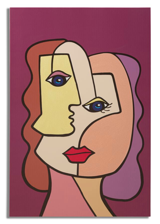 Schilderij Printing/painting Face New -b- 60×3×90 cm