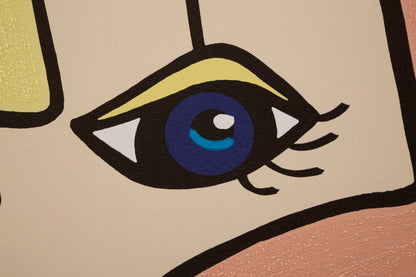 Schilderij Printing/painting Face New -b- 60×3×90 cm