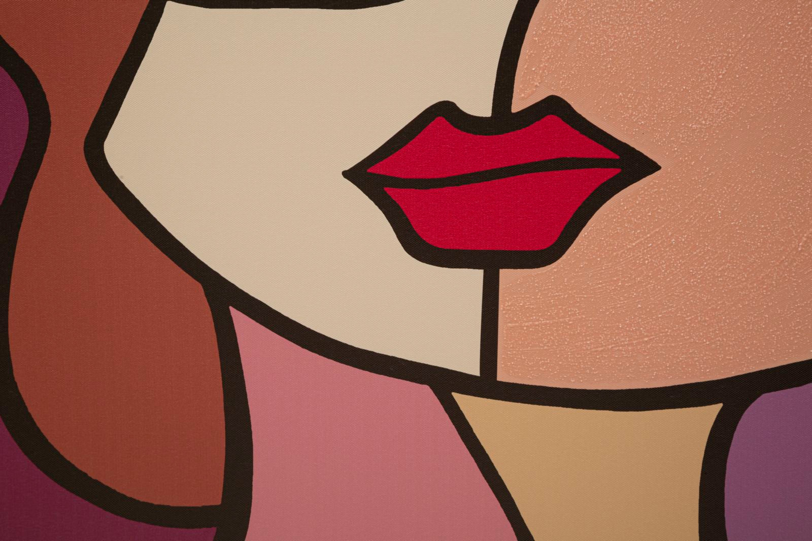 Schilderij Printing/painting Face New -b- 60×3×90 cm