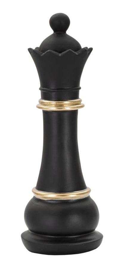 Decoratie Queen Black & Gold Ø 9×25,5 cm