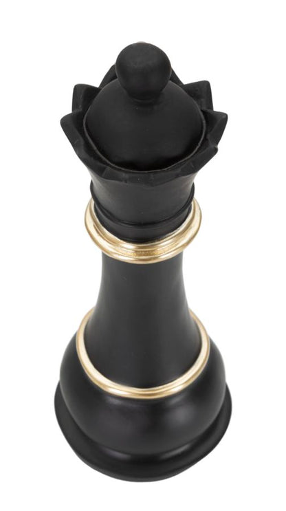 Decoratie Queen Black & Gold Ø 9×25,5 cm