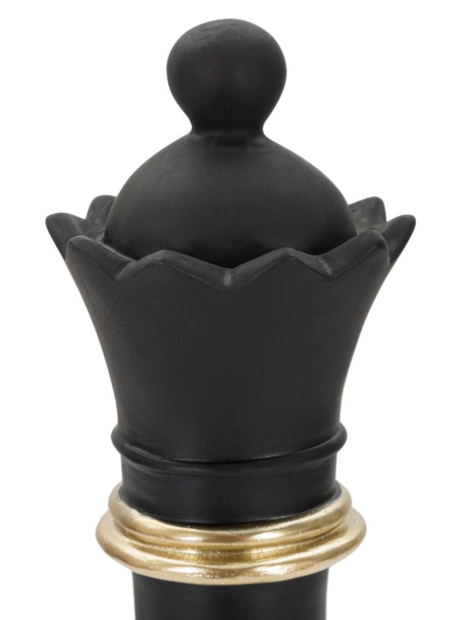 Decoratie Queen Black & Gold Ø 9×25,5 cm