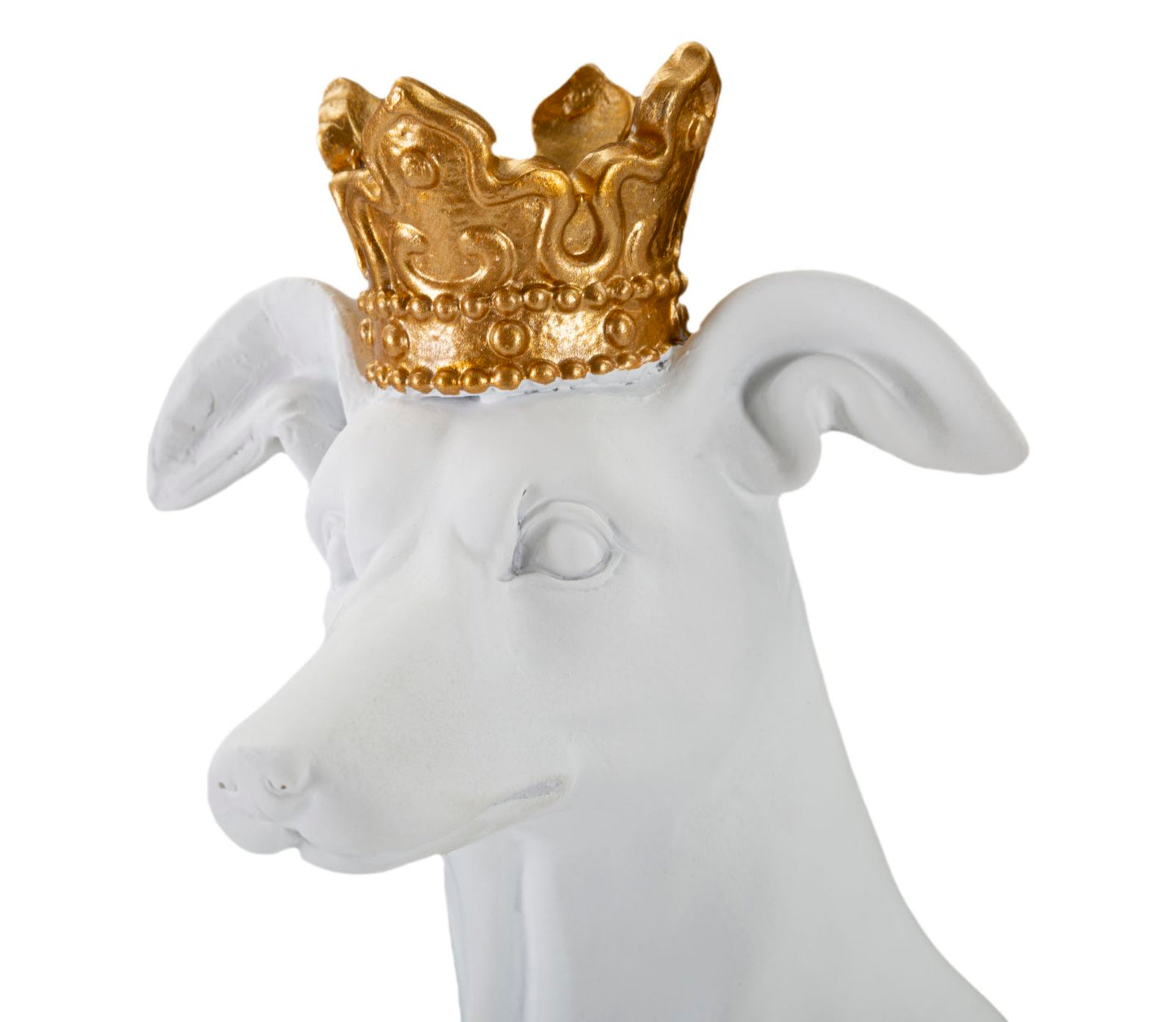 Decoratie Dog White 20×12,5×33 cm