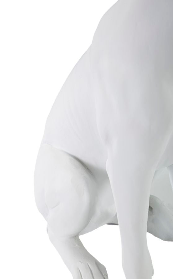Decoratie Dog White 20×12,5×33 cm