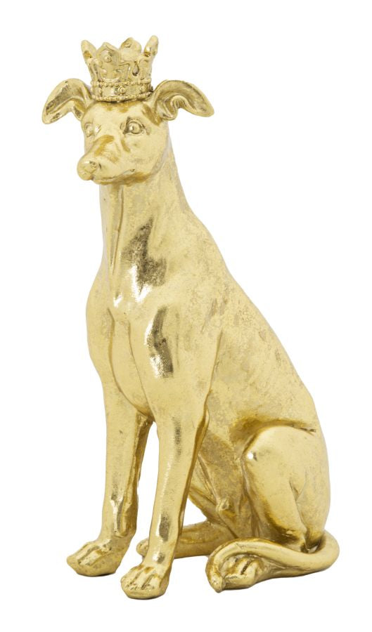 Decoratie Dog Gold 20×12,5×33 cm