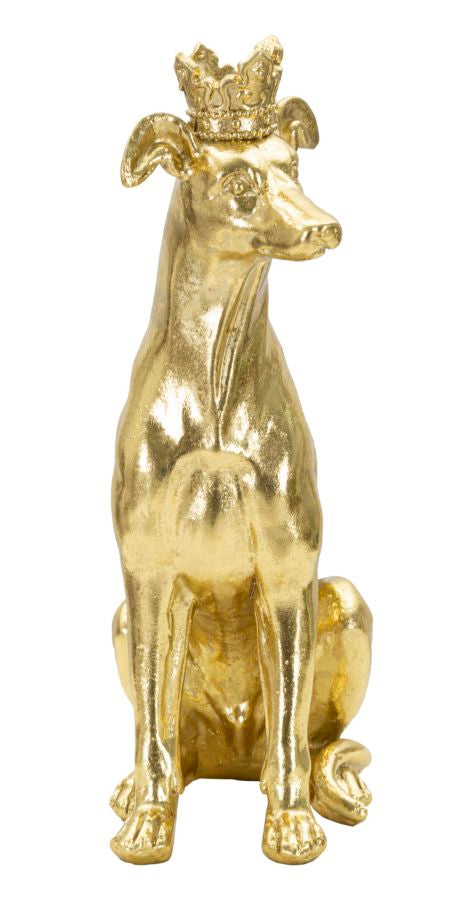Decoratie Dog Gold 20×12,5×33 cm