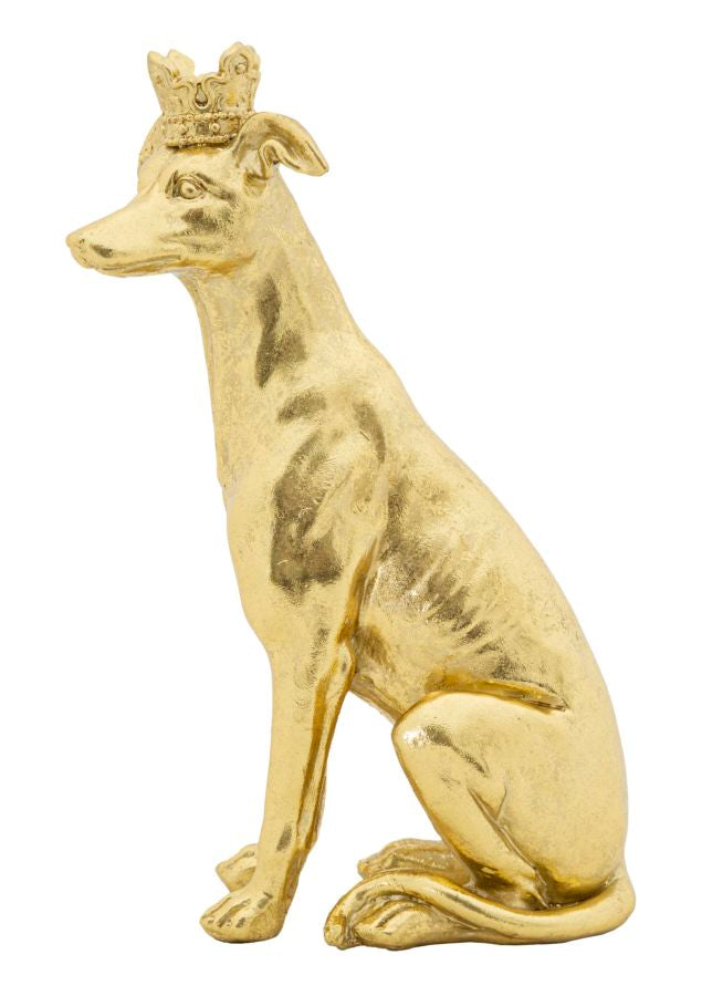 Decoratie Dog Gold 20×12,5×33 cm