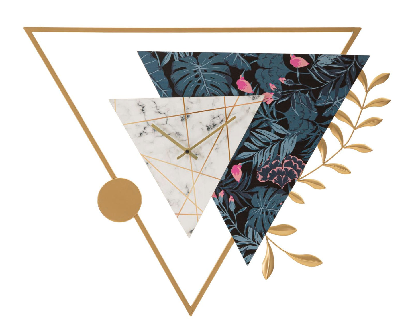 Wandklok Triangle 75×4,5×59 cm