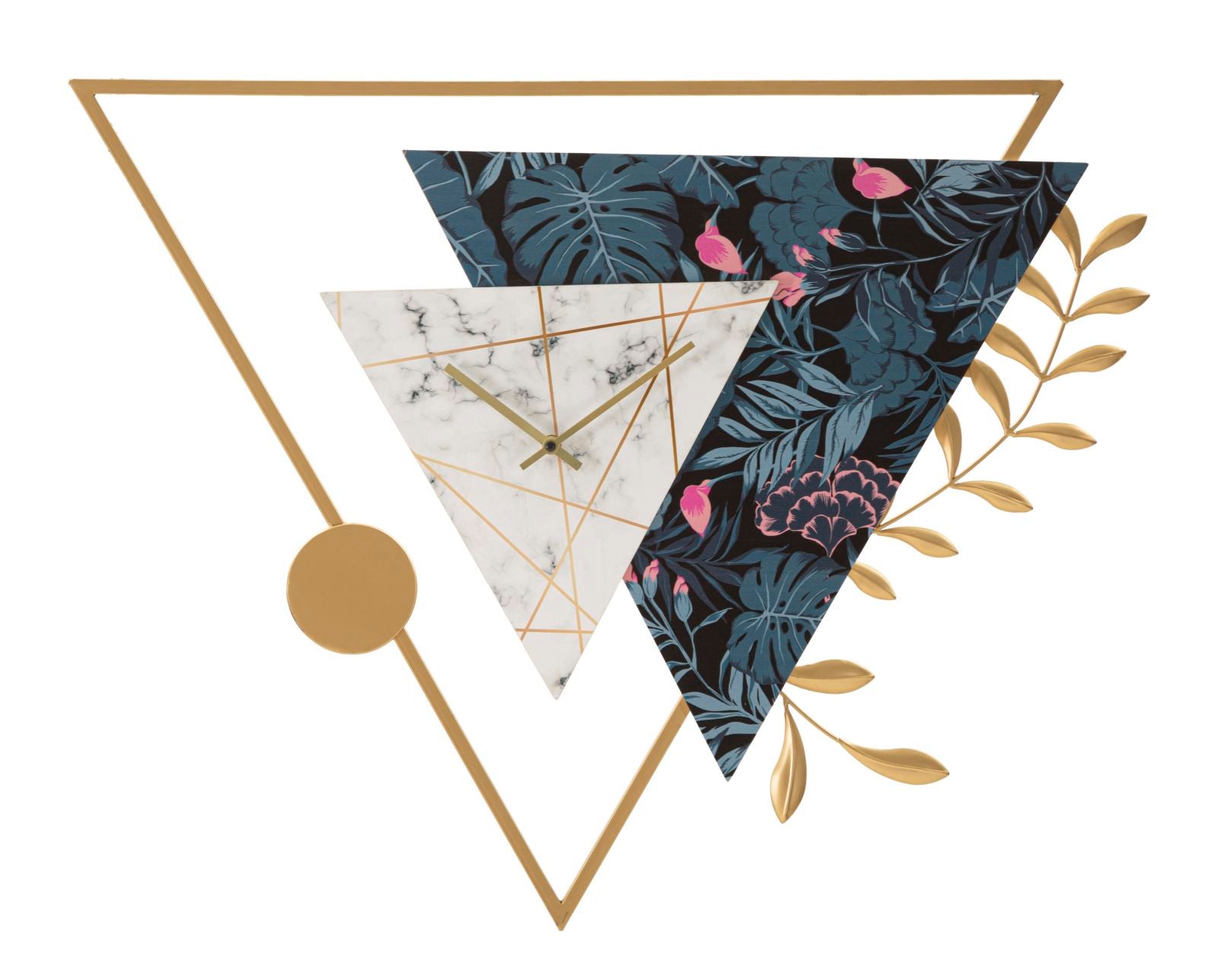 Wandklok Triangle 75×4,5×59 cm