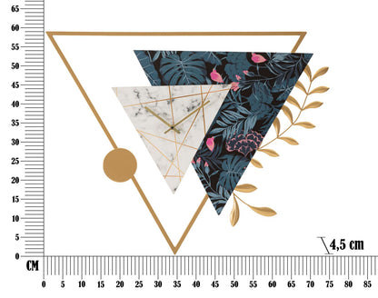 Wandklok Triangle 75×4,5×59 cm