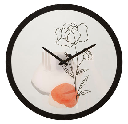 Wandklok Flower -a- Ø 40×3,5 cm