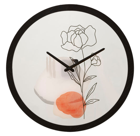 Wandklok Flower -a- Ø 40×3,5 cm