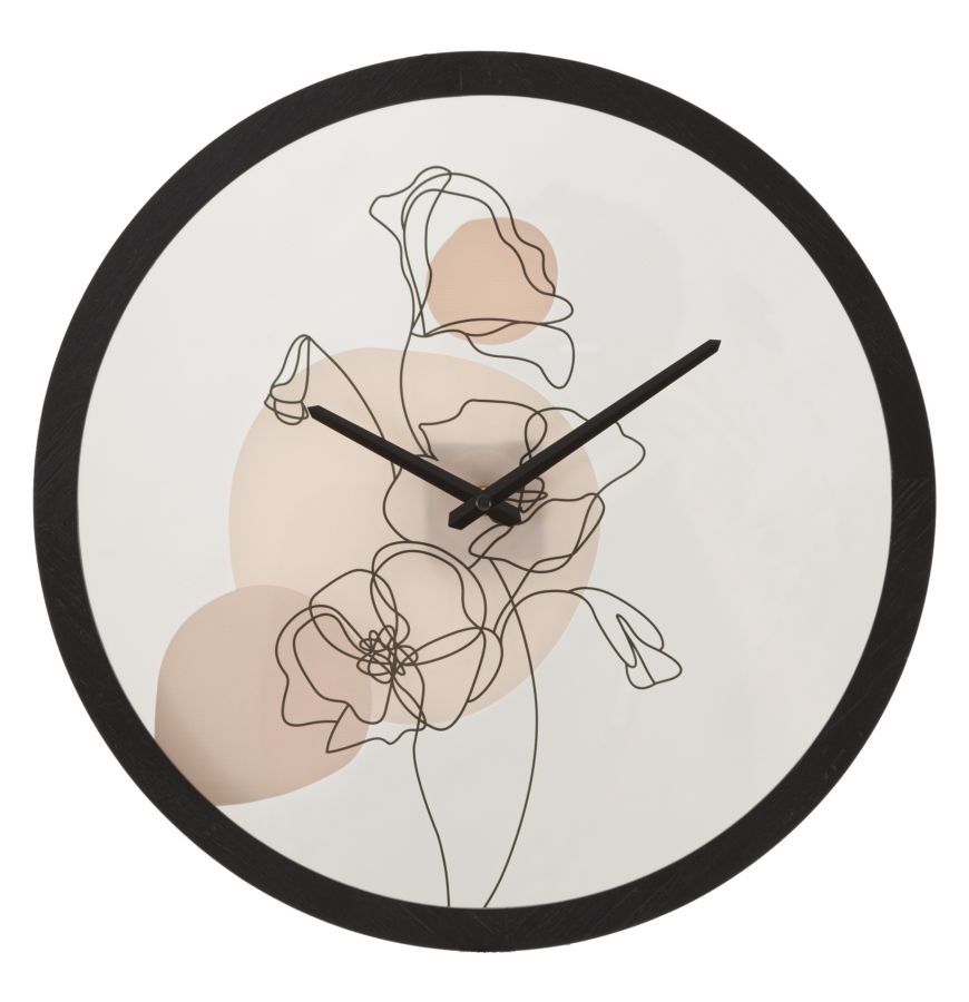 Wandklok Flower -b- Ø 40×3,5 cm