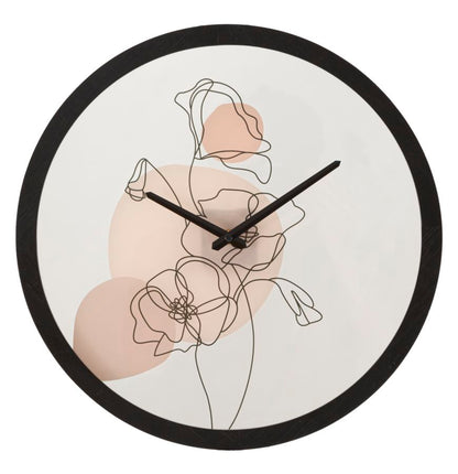 Wandklok Flower -b- Ø 40×3,5 cm
