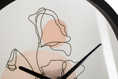 Wandklok Flower -b- Ø 40×3,5 cm