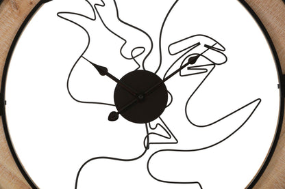 Wandklok Couple Ø 60×3 cm