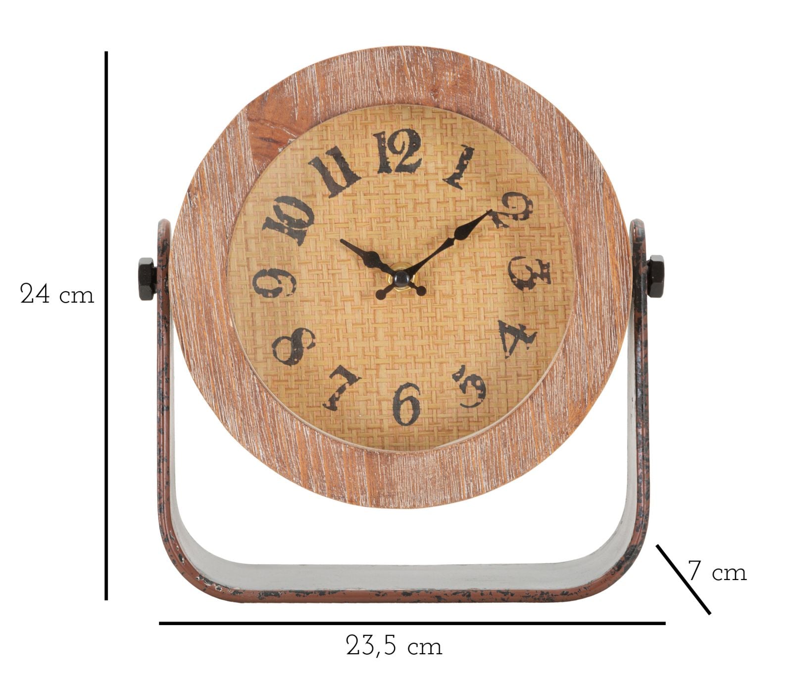 Tafelklok Round 23,5×7×24 cm