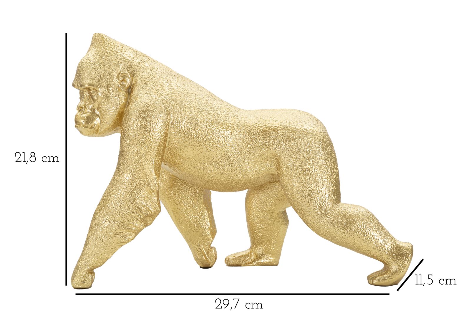 Decoratie Gorilla Decor Front 29,7×11,5×21,8 cm