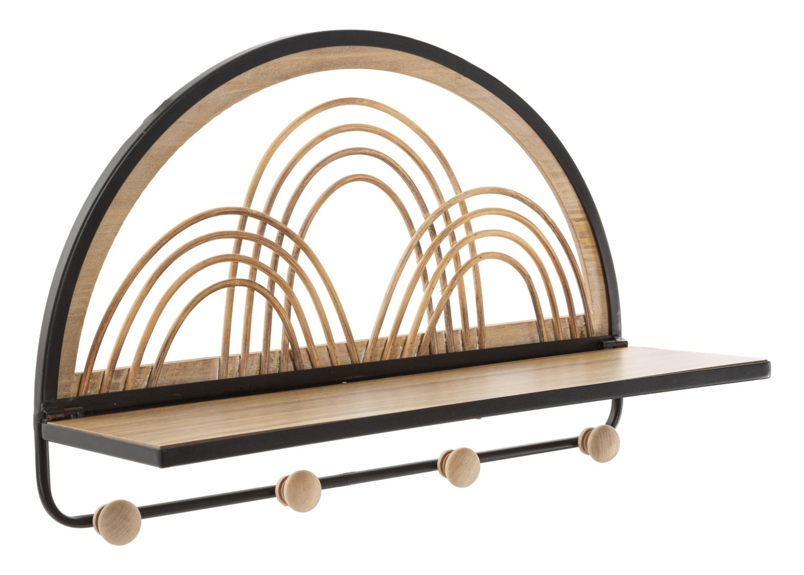Wandplank met haken Oporto With Hangers 46×15,5×30 cm
