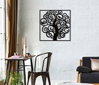 Wanddecoratie Three 70×1×70 cm