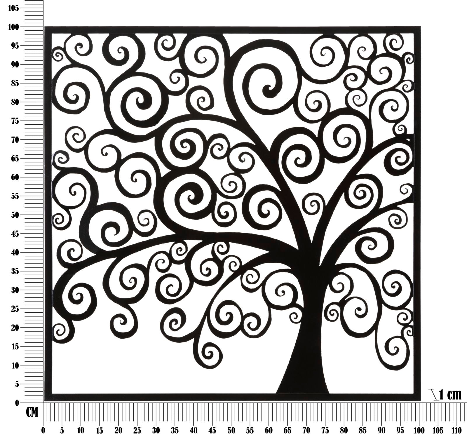 Wanddecoratie Three Plus 100×1×100 cm