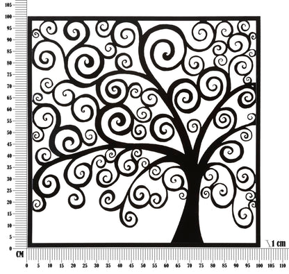 Wanddecoratie Three Plus 100×1×100 cm