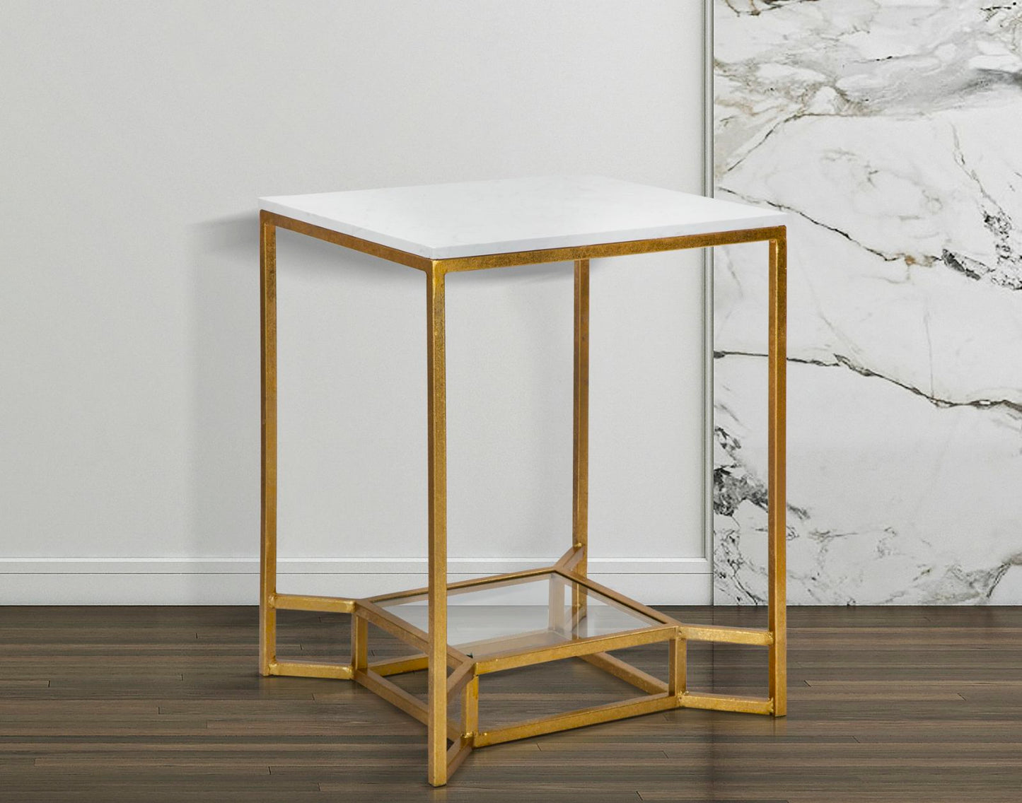 Tafel Double Marble 47×47×60 cm