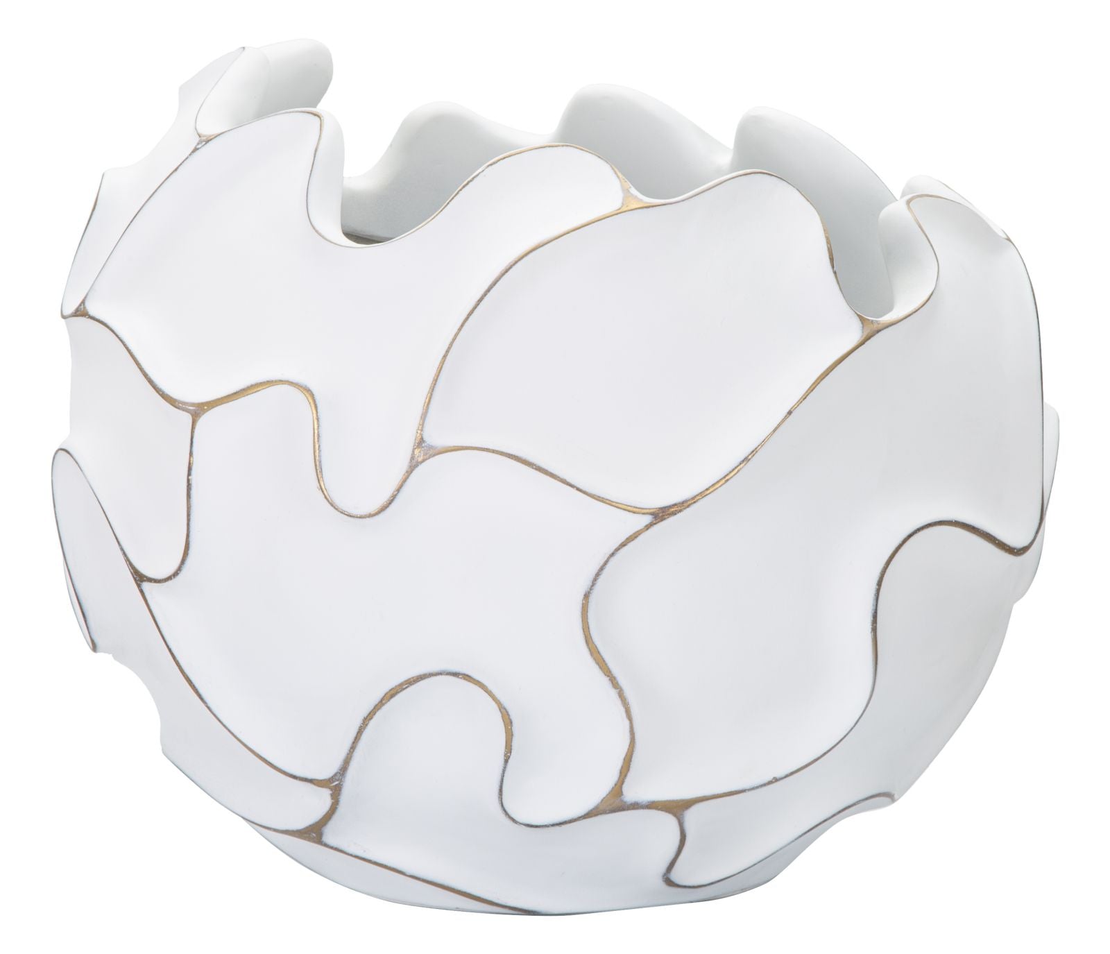 Vaas Gaspeau Polyresin Lines Ø 44×37 cm
