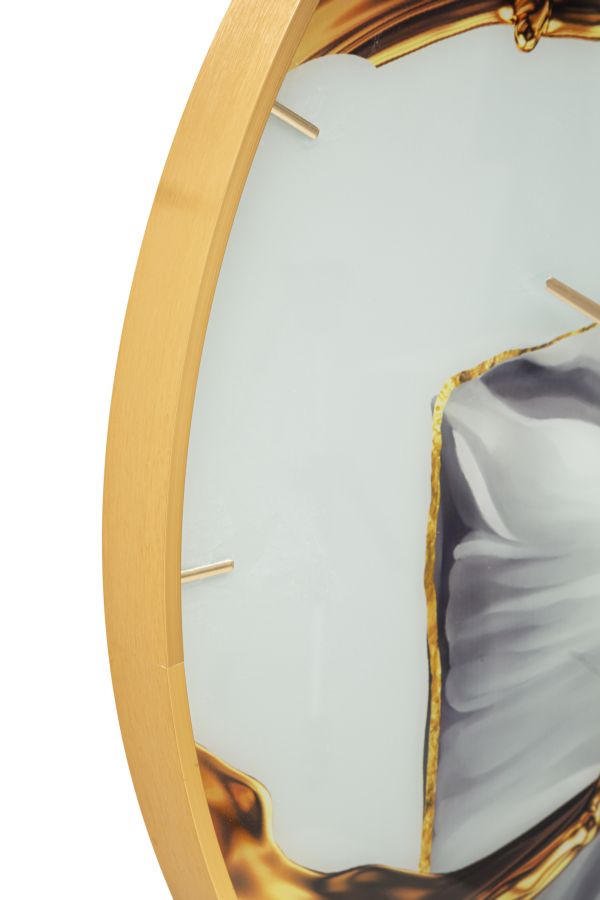 Wandklok Glass Rose Ø 80×5 cm