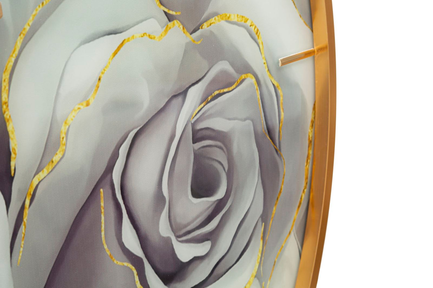 Wandklok Glass Rose Ø 80×5 cm