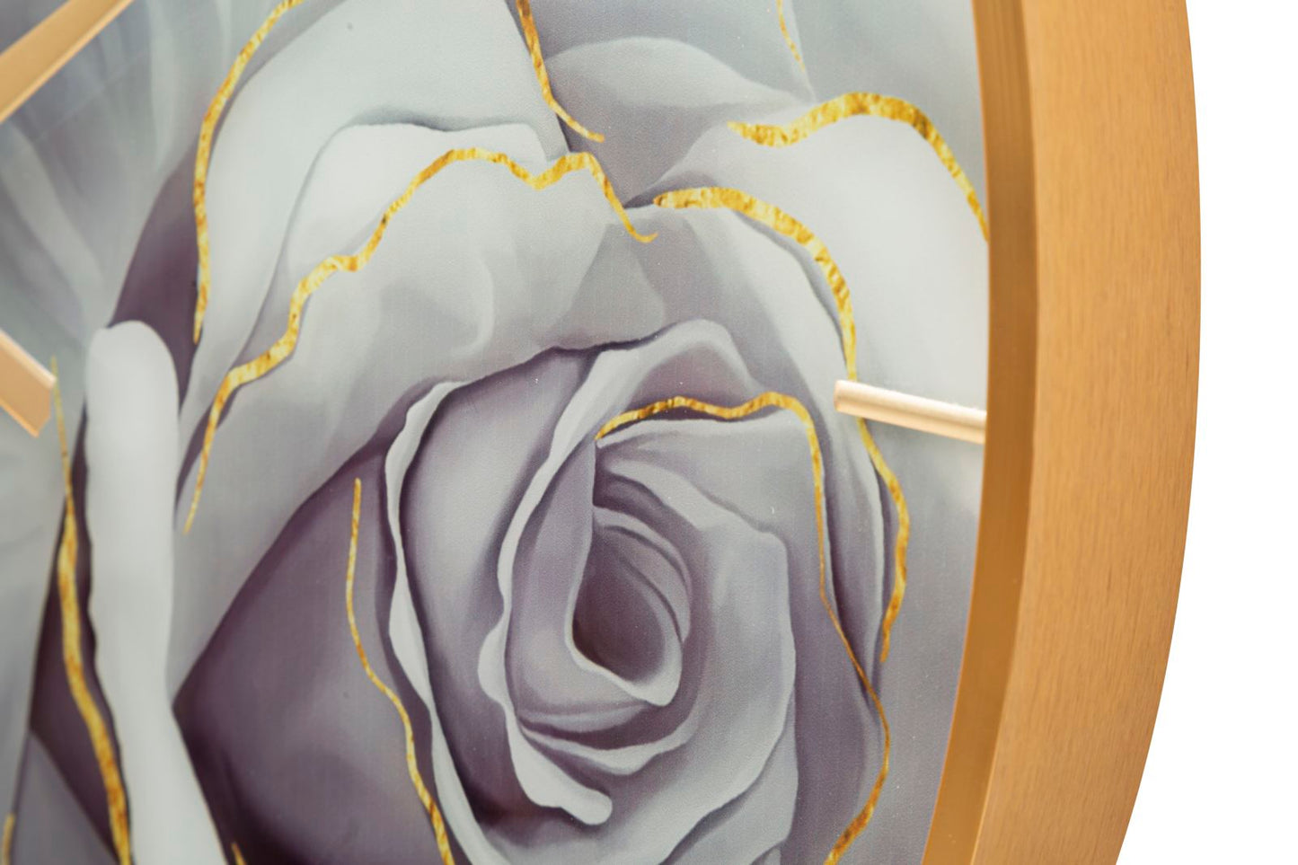 Wandklok Glass Rose Ø 60×5 cm