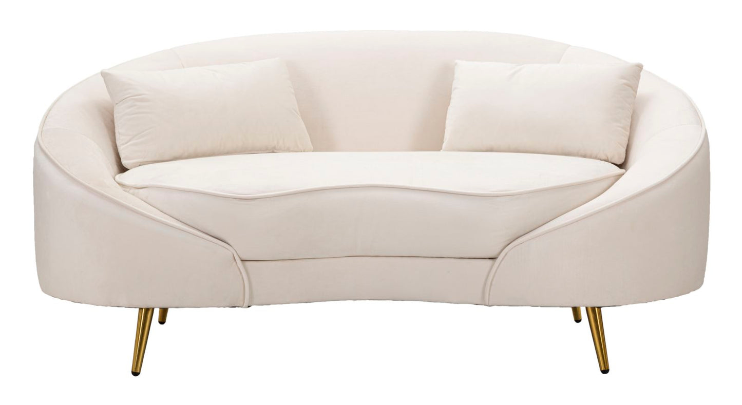 Bank 2 Seaters Oslo With Cushions Cream 148×84×68 cm