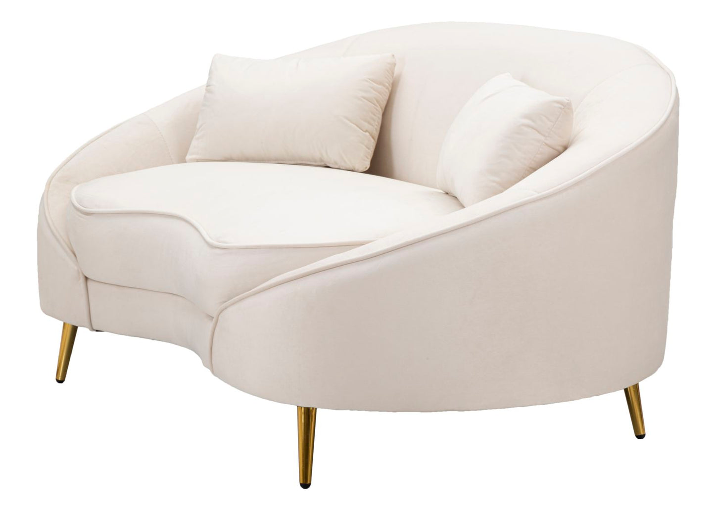 Bank 2 Seaters Oslo With Cushions Cream 148×84×68 cm