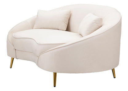 Bank 2 Seaters Oslo With Cushions Cream 148×84×68 cm
