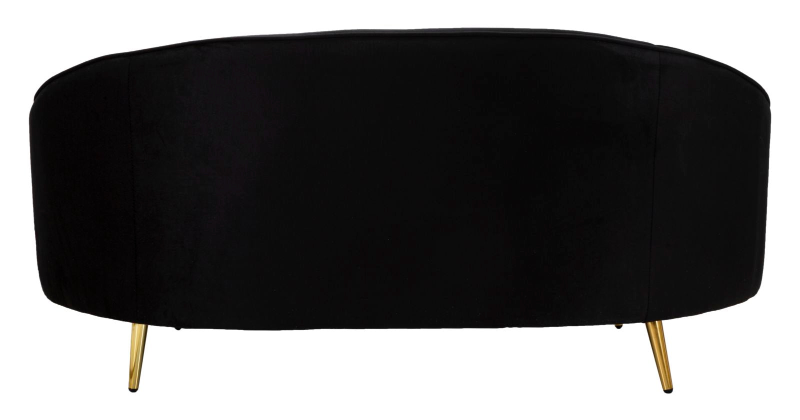 Bank 2 Seaters Oslo With Cushions Black 148×84×68 cm